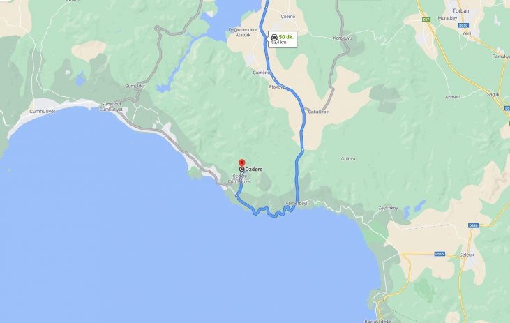 ozdere yol tarifi ulasim ve ozdere ye nasil gidilir
